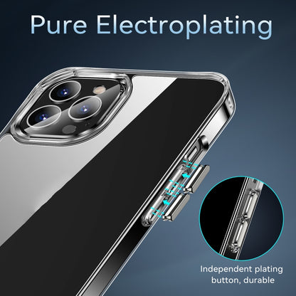 For iPhone 12 Pro Max TPU + PC Transparent Shockproof Protective Case by buy2fix