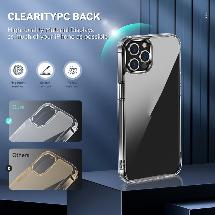 For iPhone 12 Pro Max TPU + PC Transparent Shockproof Protective Case by buy2fix