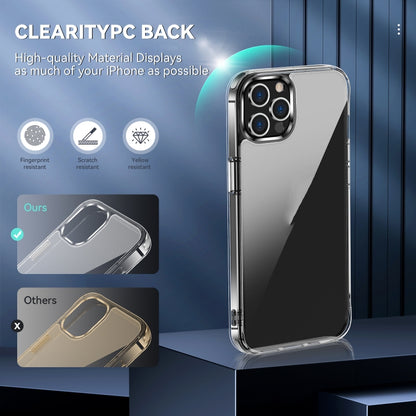 For iPhone 12 Pro Max TPU + PC Transparent Shockproof Protective Case by buy2fix