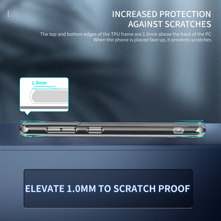 For Samsung Galaxy S21 FE TPU + PC Transparent Shockproof Protective Case by buy2fix