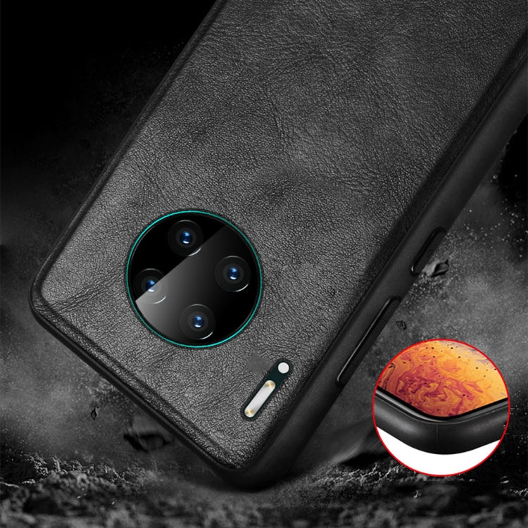 For Huawei Mate 30 SULADA Shockproof TPU + Handmade Leather Protective Case(Black) - Huawei Cases by SULADA | Online Shopping UK | buy2fix