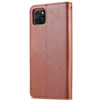 AZNS Sheepskin Texture Horizontal Flip Leather Case with Holder & Card Slots & Wallet For Honor Play 20(Brown) - Honor Cases by AZNS | Online Shopping UK | buy2fix