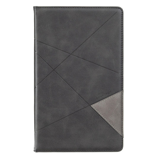 For Samsung Galaxy Tab A7 Lite SM-T220/SM-T225 Rhombus Texture Horizontal Flip Magnetic Leather Case with Holder & Card Slots(Black) - Tab A7 Lite T220 / T225 by buy2fix | Online Shopping UK | buy2fix