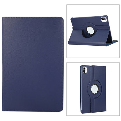 For Xiaomi Pad 5 Pro / Pad 5 360 Degree Rotation Litchi Texture Flip Leather Case with Holder(Blue) by buy2fix