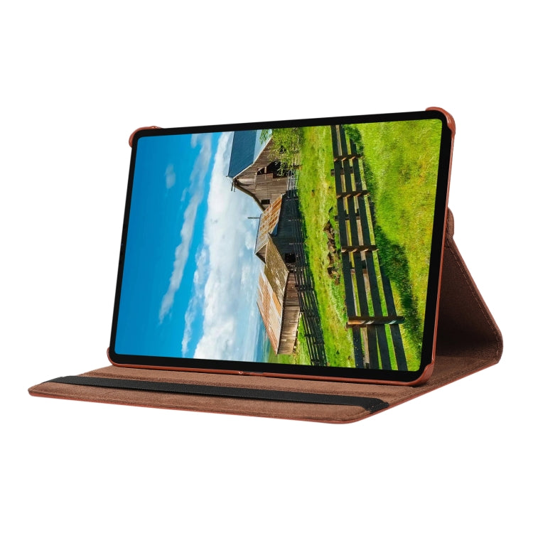 For Xiaomi Pad 5 Pro / Pad 5 360 Degree Rotation Litchi Texture Flip Leather Case with Holder(Blue) by buy2fix