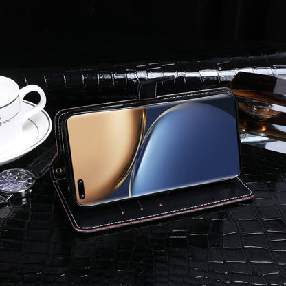 For Honor Magic3 idewei Crocodile Texture Horizontal Flip Leather Case with Holder & Card Slots & Wallet(Dark Blue) - Honor Cases by idewei | Online Shopping UK | buy2fix