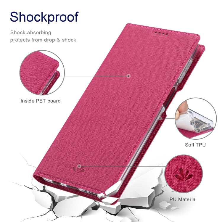 For Samsung Galaxy A22 5G ViLi DMX Series Shockproof TPU + PU Leather Magnetic Attraction Horizontal Flip Case with Card Slot & Holder(Rose Red) - Galaxy Phone Cases by ViLi | Online Shopping UK | buy2fix