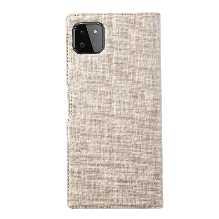 For Samsung Galaxy A22 5G ViLi DMX Series Shockproof TPU + PU Leather Magnetic Attraction Horizontal Flip Case with Card Slot & Holder(Gold) - Galaxy Phone Cases by ViLi | Online Shopping UK | buy2fix