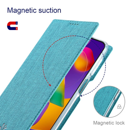 For Samsung Galaxy A22 5G ViLi DMX Series Shockproof TPU + PU Leather Magnetic Attraction Horizontal Flip Case with Card Slot & Holder(Blue) - Galaxy Phone Cases by ViLi | Online Shopping UK | buy2fix