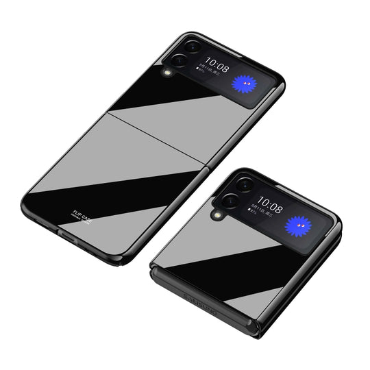 For Samsung Galaxy Z Flip3 5G Shockproof Piano Paint Protective Case(Black)