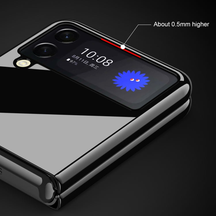 For Samsung Galaxy Z Flip3 5G Shockproof Piano Paint Protective Case(Black) by buy2fix