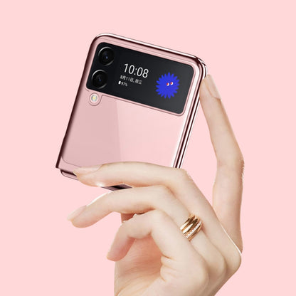 For Samsung Galaxy Z Flip3 5G Symphony Plating PC Shockproof Protective Case(Rose Gold) by buy2fix