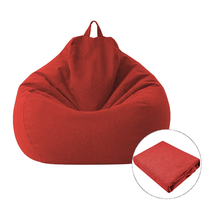Lazy Sofa Bean Bag Chair Fabric Cover, Size:100 x 120cm(Red) by buy2fix
