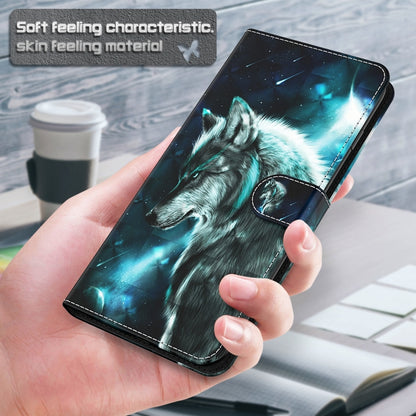 For iPhone 13 mini 3D Painting Pattern Horizontal Flip TPU + PU Leather Case with Holder & Card Slots & Wallet (Wolf) by buy2fix