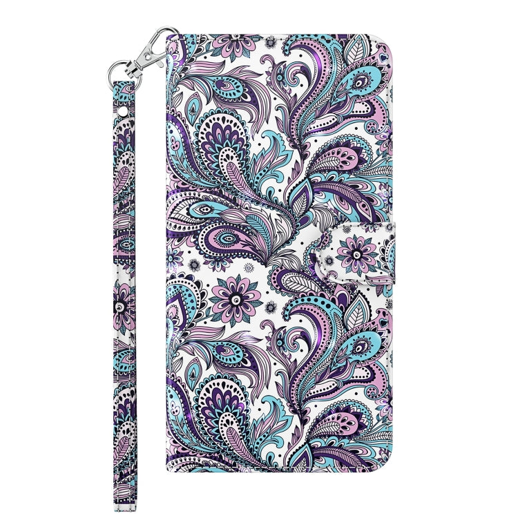 For iPhone 13 mini 3D Painting Pattern Horizontal Flip TPU + PU Leather Case with Holder & Card Slots & Wallet (Swirl Pattern) by buy2fix