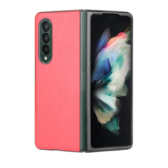 For Samsung Galaxy Z Fold3 5G Shockproof Litchi Texture PC + PU Case(Red)