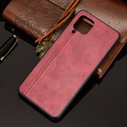 For Samsung Galaxy M32 4G Shockproof Sewing Cow Pattern Skin PC + PU + TPU Case(Black) by buy2fix