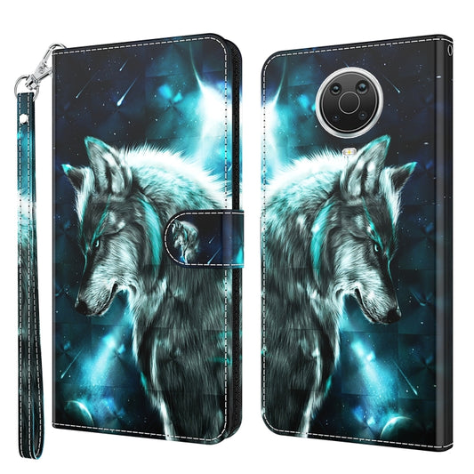 For Nokia G20 / G10 / 6.3 3D Painting Pattern Horizontal Flip TPU + PU Leather Case with Holder & Card Slots & Wallet(Wolf) by buy2fix