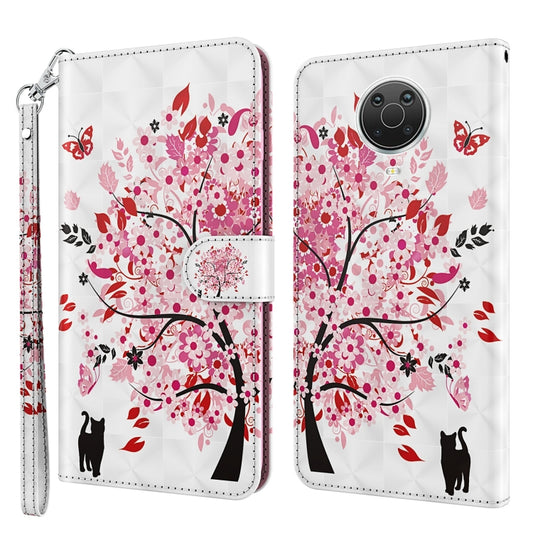 For Nokia G20 / G10 / 6.3 3D Painting Pattern Horizontal Flip TPU + PU Leather Case with Holder & Card Slots & Wallet(Cat Under The Tree) by buy2fix