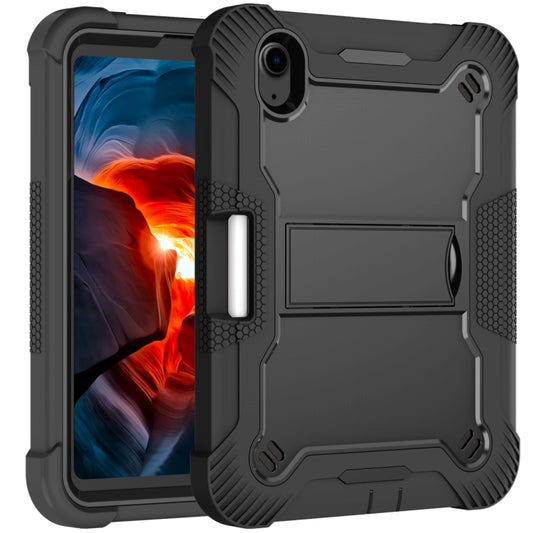 For iPad mini 2024 / mini 6 Silicone + PC Shockproof Protective Tablet Case with Holder(Black) - iPad mini 6 Cases by buy2fix | Online Shopping UK | buy2fix