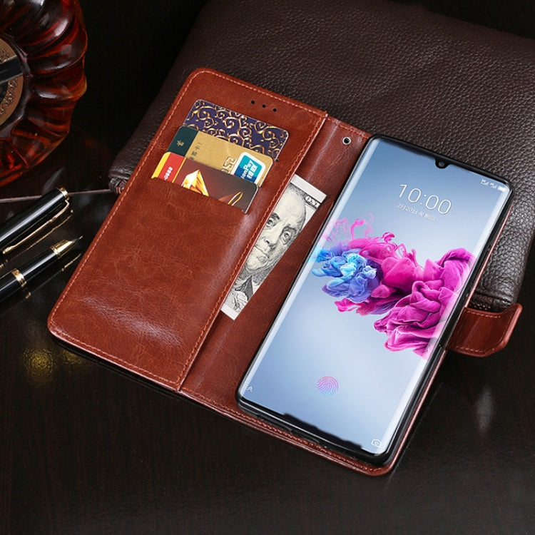 idewei Crazy Horse Texture Horizontal Flip Leather Case with Holder & Card Slots & Wallet For ZTE Axon 11 5G(White) - ZTE Cases by idewei | Online Shopping UK | buy2fix