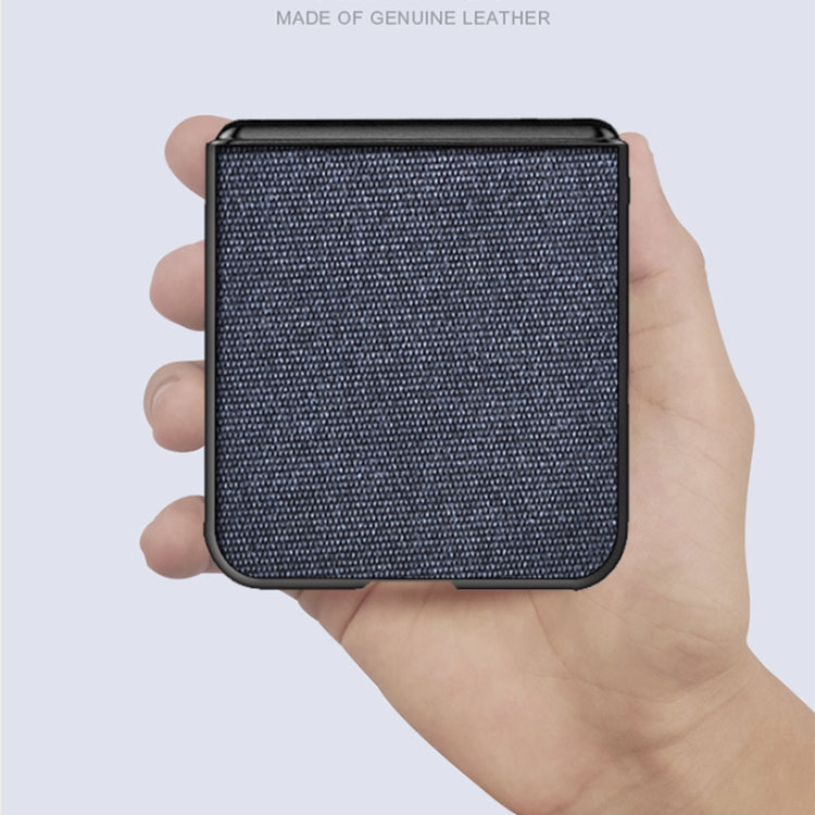 For Samsung Galaxy Z Flip3 5G Sea Sand Cloth Texture Shockproof PC+ TPU Protective Case(Red) by buy2fix