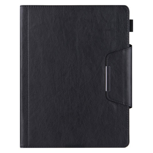 For iPad Pro 12.9 2022 / 2021 / 2020 / 2018 Solid Color Horizontal Flip Leather Tablet Case with Holder & Card Slot & Photo Frame & Wallet(Black) - iPad Pro 12.9 (2022/2021) Cases by buy2fix | Online Shopping UK | buy2fix