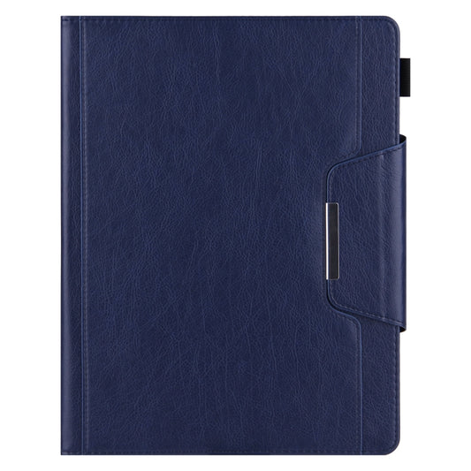 For iPad Pro 12.9 2022 / 2021 / 2020 / 2018 Solid Color Horizontal Flip Leather Tablet Case with Holder & Card Slot & Photo Frame & Wallet(Royal Blue) - iPad Pro 12.9 (2022/2021) Cases by buy2fix | Online Shopping UK | buy2fix