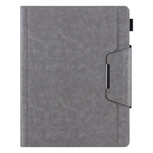 For iPad Pro 12.9 2022 / 2021 / 2020 / 2018 Solid Color Horizontal Flip Leather Tablet Case with Holder & Card Slot & Photo Frame & Wallet(Grey) - iPad Pro 12.9 (2022/2021) Cases by buy2fix | Online Shopping UK | buy2fix
