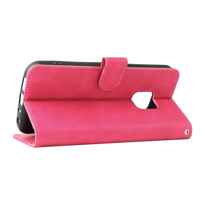 Solid Color Skin Feel Magnetic Buckle Horizontal Flip Calf Texture PU Leather Case with Holder & Card Slots & Wallet For Nokia XR20(Rose Red) by buy2fix