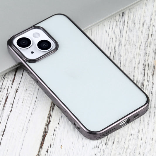 For iPhone 13 Ultra-thin Electroplating TPU Protective Case(Black) - iPhone 13 Cases by buy2fix | Online Shopping UK | buy2fix