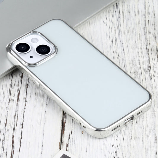 For iPhone 13 Ultra-thin Electroplating TPU Protective Case(Silver) - iPhone 13 Cases by buy2fix | Online Shopping UK | buy2fix