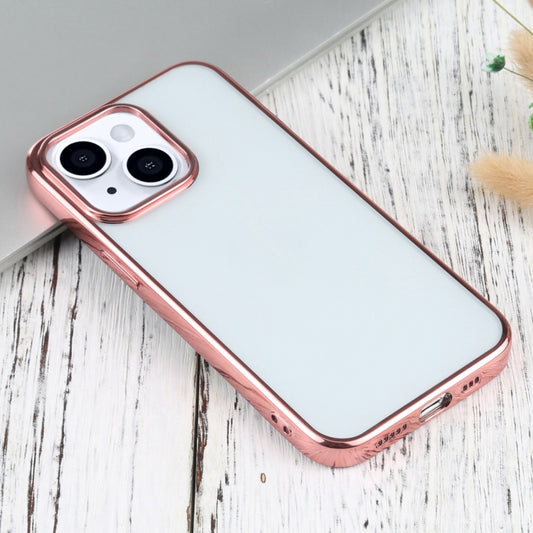 For iPhone 13 Ultra-thin Electroplating TPU Protective Case(Pink) - iPhone 13 Cases by buy2fix | Online Shopping UK | buy2fix