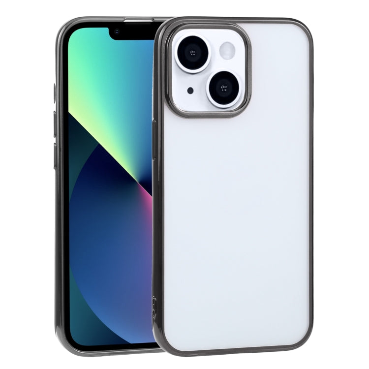 For iPhone 13 mini Ultra-thin Electroplating TPU Protective Case (Black) by buy2fix