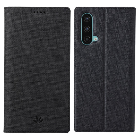 For OnePlus Nord CE 5G ViLi DMX Series Shockproof TPU + PU Leather Magnetic Attraction Horizontal Flip Case with Card Slot & Holder(Black)