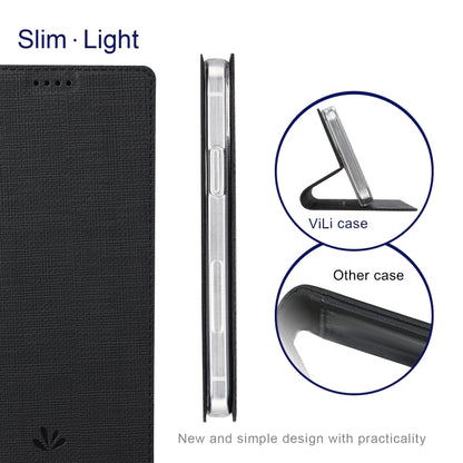 For OnePlus Nord CE 5G ViLi DMX Series Shockproof TPU + PU Leather Magnetic Attraction Horizontal Flip Case with Card Slot & Holder(Black) - OnePlus Cases by ViLi | Online Shopping UK | buy2fix