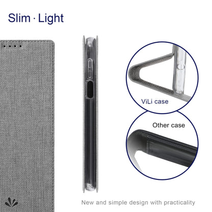 For OnePlus Nord N200 5G ViLi DMX Series Shockproof TPU + PU Leather Magnetic Attraction Horizontal Flip Case with Card Slot & Holder(Grey) - OnePlus Cases by ViLi | Online Shopping UK | buy2fix