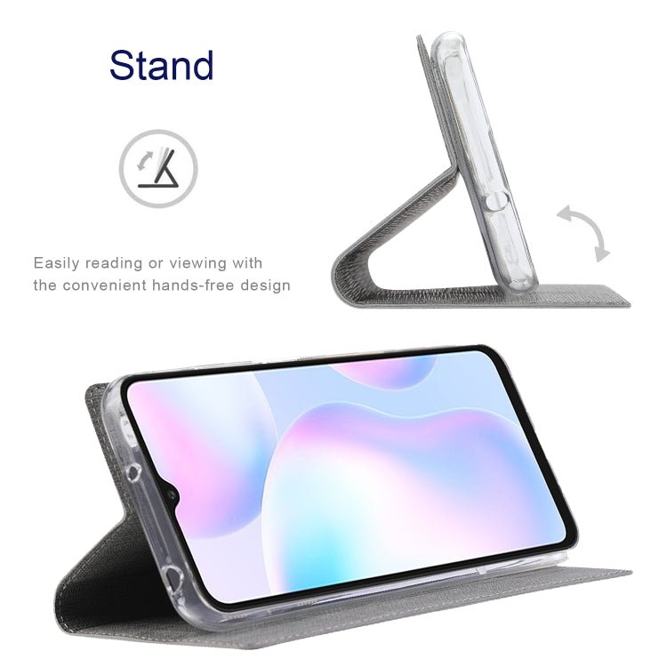 For OnePlus Nord N200 5G ViLi DMX Series Shockproof TPU + PU Leather Magnetic Attraction Horizontal Flip Case with Card Slot & Holder(Grey) - OnePlus Cases by ViLi | Online Shopping UK | buy2fix
