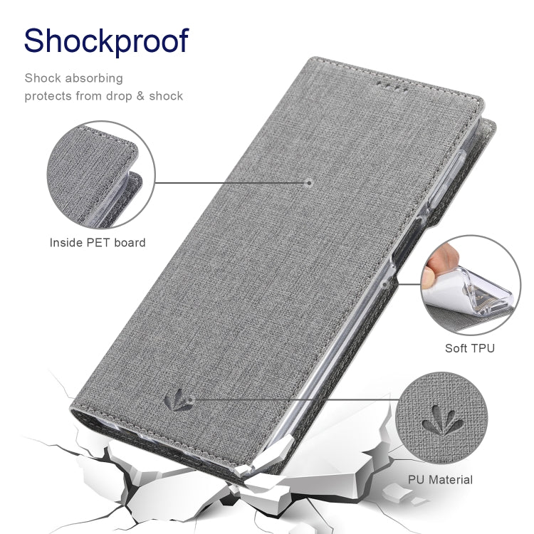 For OnePlus Nord N200 5G ViLi DMX Series Shockproof TPU + PU Leather Magnetic Attraction Horizontal Flip Case with Card Slot & Holder(Grey) - OnePlus Cases by ViLi | Online Shopping UK | buy2fix
