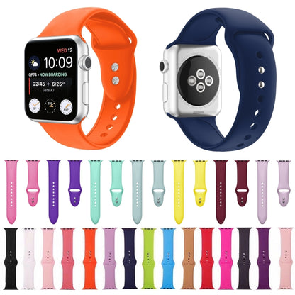 Double Nail Silicone Strap Watch Band For Apple Watch Series 9&8&7 41mm / SE 3&SE 2&6&SE&5&4 40mm / 3&2&1 38mm(Purple) by buy2fix