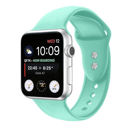 Double Nail Silicone Strap Watch Band For Apple Watch Ultra 49mm&Watch Ultra 2 49mm / Series 9&8&7 45mm / SE 3&SE 2&6&SE&5&4 44mm / 3&2&1 42mm(Mint Green) by buy2fix