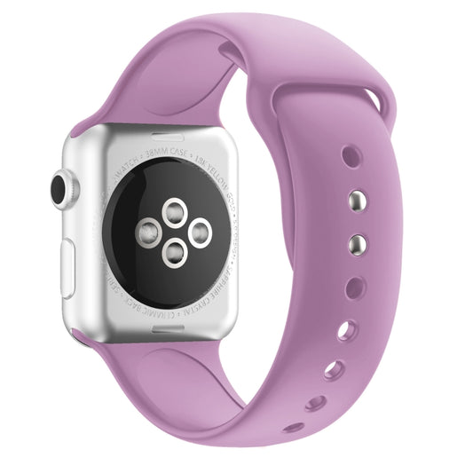 Double Nail Silicone Strap Watch Band For Apple Watch Ultra 49mm&Watch Ultra 2 49mm / Series 9&8&7 45mm / SE 3&SE 2&6&SE&5&4 44mm / 3&2&1 42mm(Lavender) by buy2fix