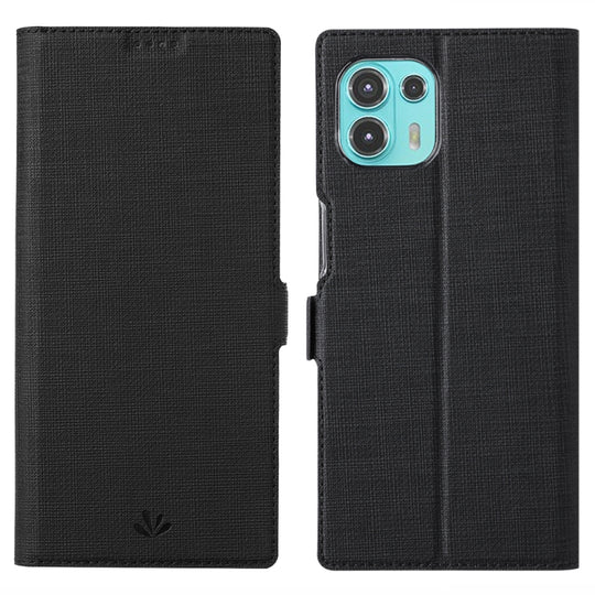 ViLi K Series Shockproof TPU + PU Leather Magnetic Buckle Horizontal Flip Case with Card Slots & Wallet & Holder For Motorola Moto Edge 20 Lite(Black)