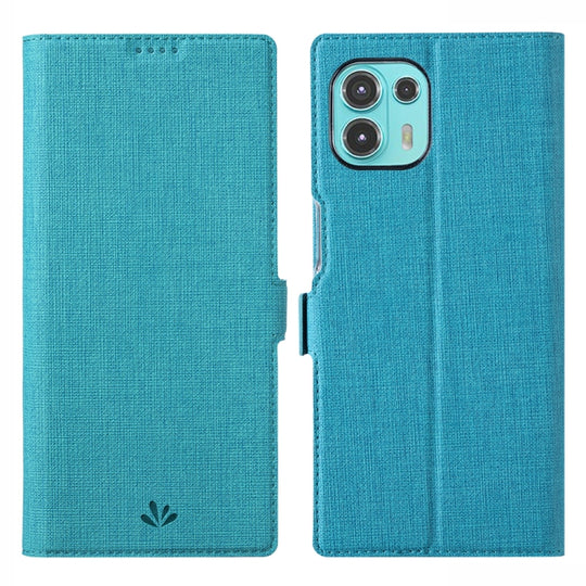 ViLi K Series Shockproof TPU + PU Leather Magnetic Buckle Horizontal Flip Case with Card Slots & Wallet & Holder For Motorola Moto Edge 20 Lite(Blue)