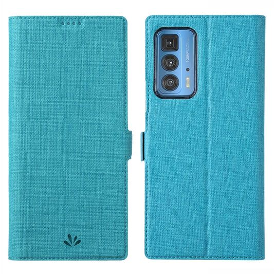 ViLi K Series Shockproof TPU + PU Leather Magnetic Buckle Horizontal Flip Case with Card Slots & Wallet & Holder For Motorola Moto Edge 20 Pro(Blue) - Motorola Cases by ViLi | Online Shopping UK | buy2fix