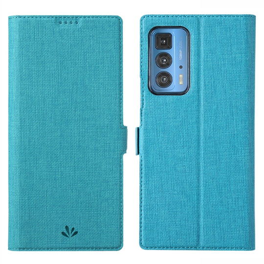 ViLi K Series Shockproof TPU + PU Leather Magnetic Buckle Horizontal Flip Case with Card Slots & Wallet & Holder For Motorola Moto Edge 20 Pro(Blue)