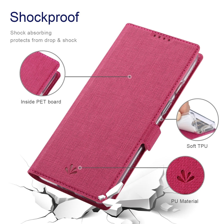 ViLi K Series Shockproof TPU + PU Leather Magnetic Buckle Horizontal Flip Case with Card Slots & Wallet & Holder For OnePlus Nord 2 5G(Rose Red) - OnePlus Cases by ViLi | Online Shopping UK | buy2fix