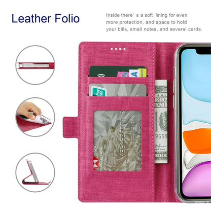ViLi K Series Shockproof TPU + PU Leather Magnetic Buckle Horizontal Flip Case with Card Slots & Wallet & Holder For OnePlus Nord 2 5G(Rose Red) - OnePlus Cases by ViLi | Online Shopping UK | buy2fix