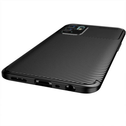 For OPPO Reno6 4G (Indonesia) Carbon Fiber Texture Shockproof TPU Case(Black) by buy2fix