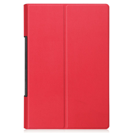 For Lenovo Yoga Tab 11 / YT-J706X Custer Texture Horizontal Flip PU Leather Case with Holder & Sleep / Wake-up Function(Red) - Lenovo by buy2fix | Online Shopping UK | buy2fix